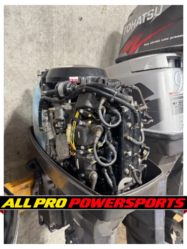 2003 Tohatsu 90 hp TLDI Outboard Motor Engine 20″ 2-Stroke Runs Prop – photo 11 of 12