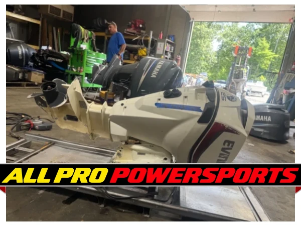 2013 Evinrude Etec 25 hp DFI Outboard Motor Engine 20″ E-Tec BRP Controls – photo 6 of 16
