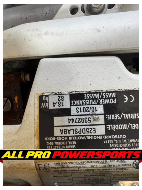 2013 Evinrude Etec 25 hp DFI Outboard Motor Engine 20″ E-Tec BRP Controls – photo 7 of 16