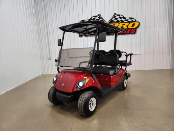 2016 Yamaha Drive Gas Carb Deluxe Lighting Package Golf Cart, Kandi Apple Red