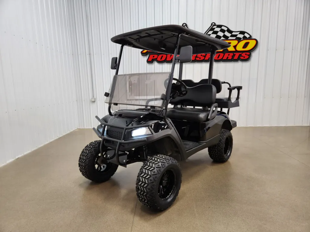 2016 Yamaha Drive Gas Carb HAVOC Deluxe Lighting Package Golf Cart, Black