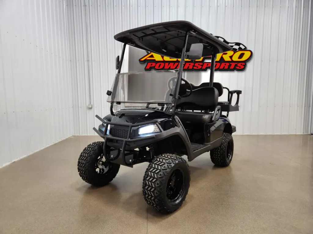 2016 Yamaha Drive Gas Carb HAVOC Deluxe Lighting Package Golf Cart, Black