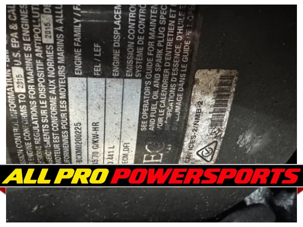 2017 Evinrude Etec 225 G2 Outboard Motor Engine 25″ E-Tec Prop Run Controls – photo 9 of 14