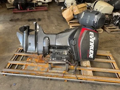 2017 Evinrude Etec 90 hp DFI Outboard Motor Engine 25″ E-Tec BRP Runs Well