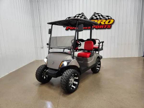 2017 Yamaha Drive 2 Gas EFI QuieTech Deluxe Lighting Package Golf Cart, Titan Matte