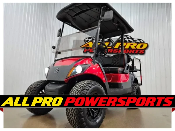 2018 Yamaha Drive 2 Gas Carb Lighting Package Golf Cart, Atomic Red Kandi & Magnetic Grey – photo 14 of 16