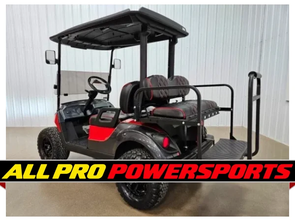 2018 Yamaha Drive 2 Gas Carb Lighting Package Golf Cart, Atomic Red Kandi & Magnetic Grey – photo 4 of 16
