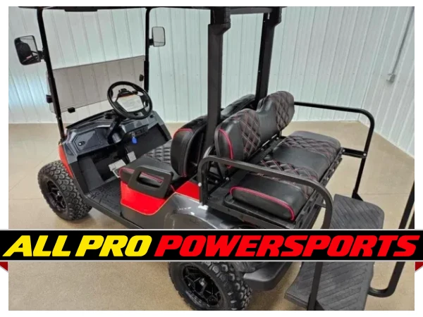 2018 Yamaha Drive 2 Gas Carb Lighting Package Golf Cart, Atomic Red Kandi & Magnetic Grey – photo 5 of 16