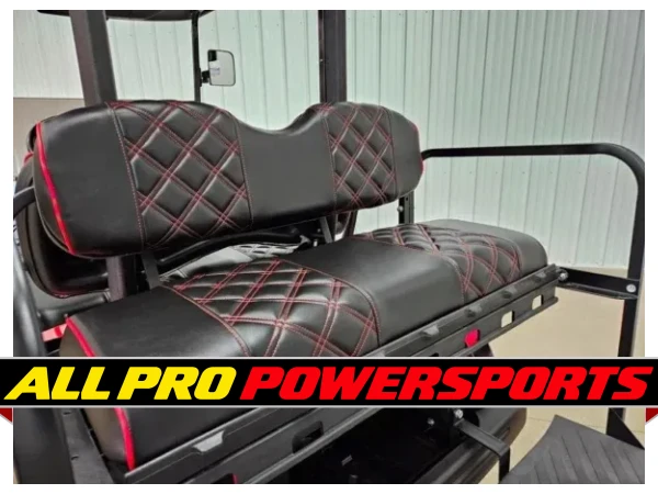 2018 Yamaha Drive 2 Gas Carb Lighting Package Golf Cart, Atomic Red Kandi & Magnetic Grey – photo 8 of 16