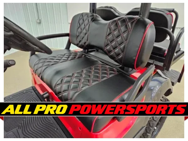 2018 Yamaha Drive 2 Gas Carb Lighting Package Golf Cart, Atomic Red Kandi & Magnetic Grey – photo 9 of 16