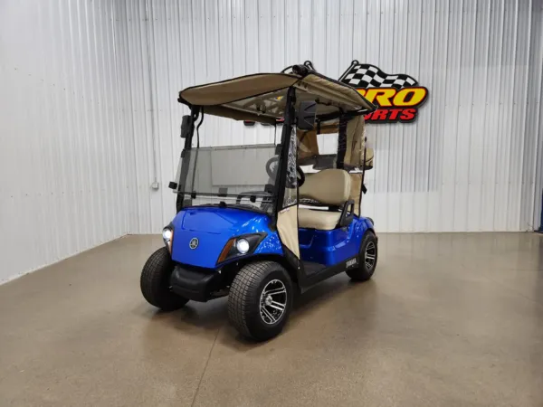 2018 Yamaha Drive 2 Gas EFI QuieTech Golf Cart, Blue