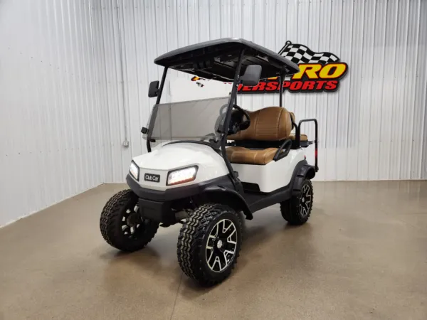2019 Club Car Tempo Gas EFI Lighting Package Golf Cart, Glacier White