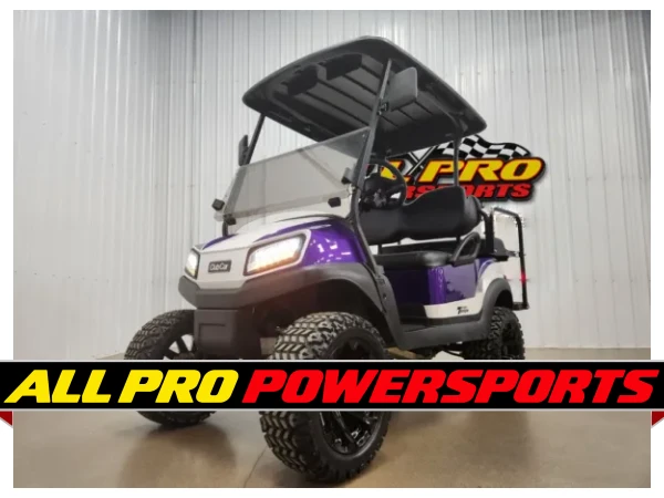 2019 Club Car Tempo Gas EFI Lighting Package Golf Cart, Purple Kandy & Pearl White – photo 13 of 15