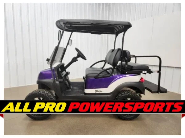 2019 Club Car Tempo Gas EFI Lighting Package Golf Cart, Purple Kandy & Pearl White – photo 3 of 15