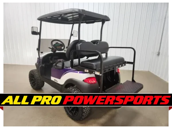 2019 Club Car Tempo Gas EFI Lighting Package Golf Cart, Purple Kandy & Pearl White – photo 4 of 15