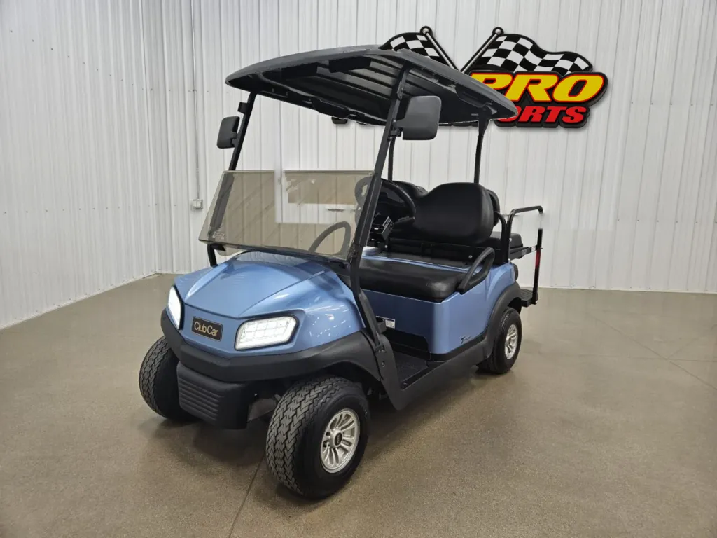 2020 Club Car Tempo Electric Lighting Package Golf Cart, Ice Blue