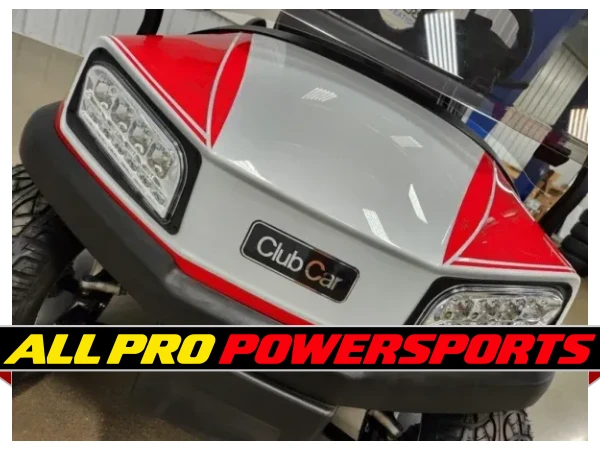 2020 Club Car Tempo Electric Lighting Package Golf Cart, Vivid Red & Pearl White – photo 14 of 15