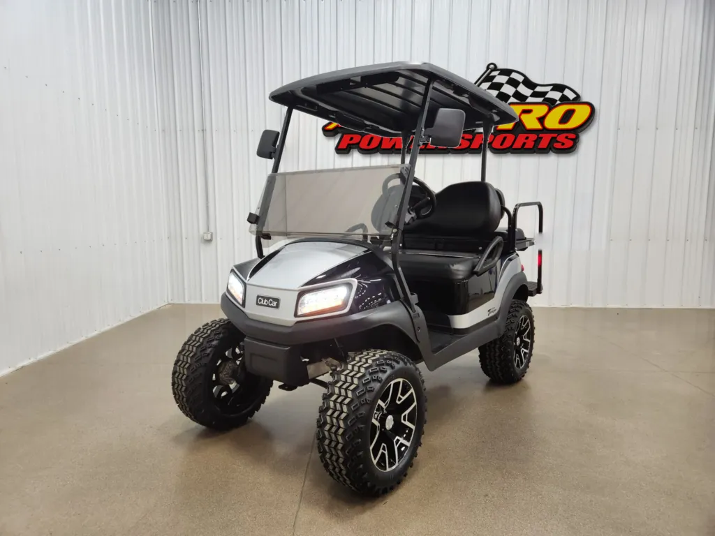 2020 Club Car Tempo Gas EFI Lighting Package Golf Cart, Black Diamond & Silver