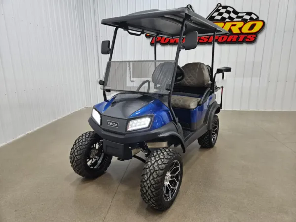 2020 Club Car Tempo Gas EFI Lighting Package Golf Cart, True Blue & Magnetic Grey
