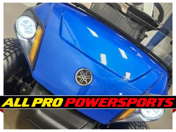2020 Yamaha Drive 2 AC Electric Deluxe Lighting Package Golf Cart, Aqua Blue Metallic – photo 2 of 14