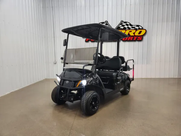 2020 Yamaha Drive 2 Lithium Ion Lighting Package Golf Cart, Onyx Metallic Black
