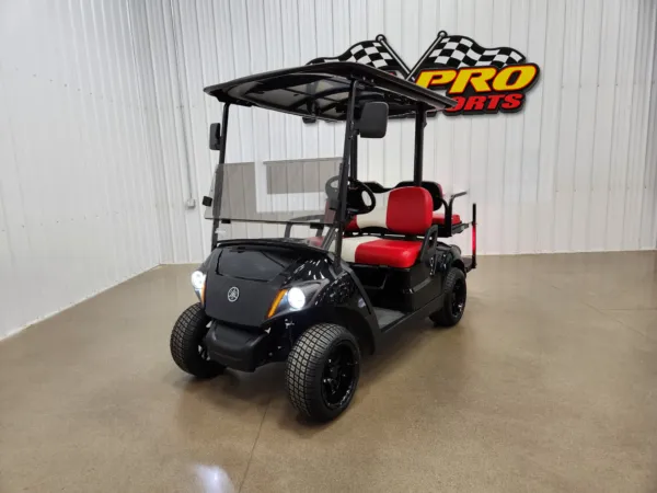 2020 Yamaha Drive 2 Lithium Ion Lighting Package Golf Cart, Onyx Metallic Black