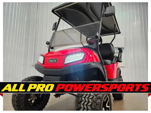 2021 Club Car Tempo Electric Deluxe Lighting Package Golf Cart, Rally Red – photo 12 of 14