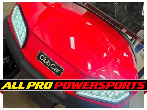 2021 Club Car Tempo Electric Deluxe Lighting Package Golf Cart, Rally Red – photo 2 of 14