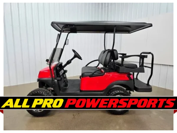 2021 Club Car Tempo Electric Deluxe Lighting Package Golf Cart, Rally Red – photo 3 of 14
