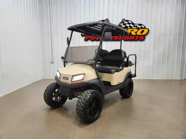 2021 Club Car Tempo Electric Lighting Package Golf Cart, Beige