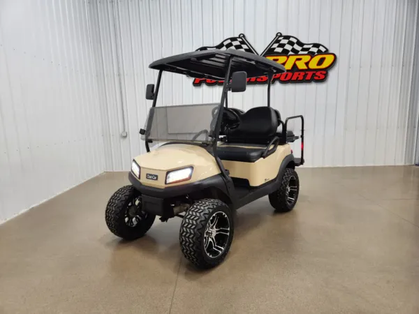 2021 Club Car Tempo Electric Lighting Package Golf Cart, Beige