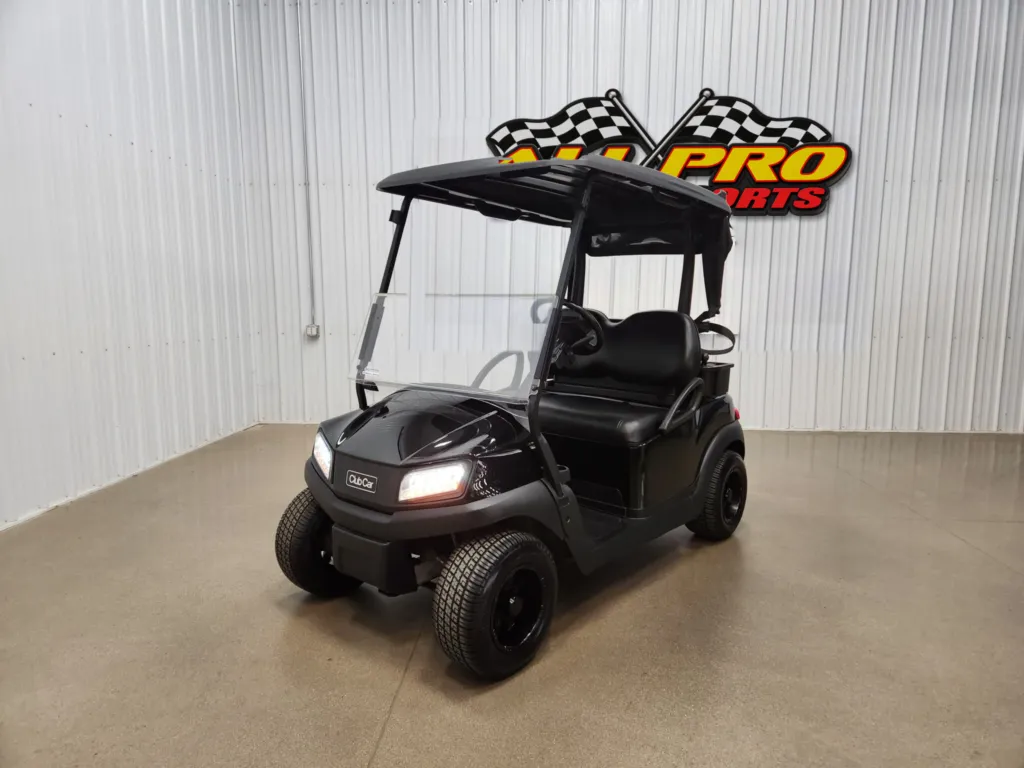 2021 Club Car Tempo Electric Lighting Package Golf Cart, Black