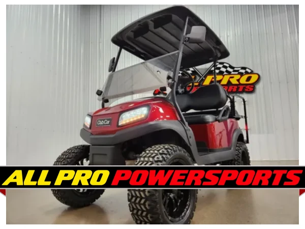 2021 Club Car Tempo Electric Lighting Package Golf Cart, Candy Apple Red – photo 13 of 15