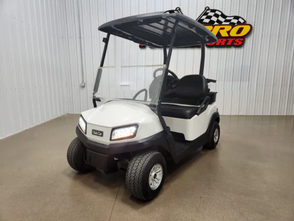 2021 Club Car Tempo Electric Lighting Package Golf Cart, Glacier White