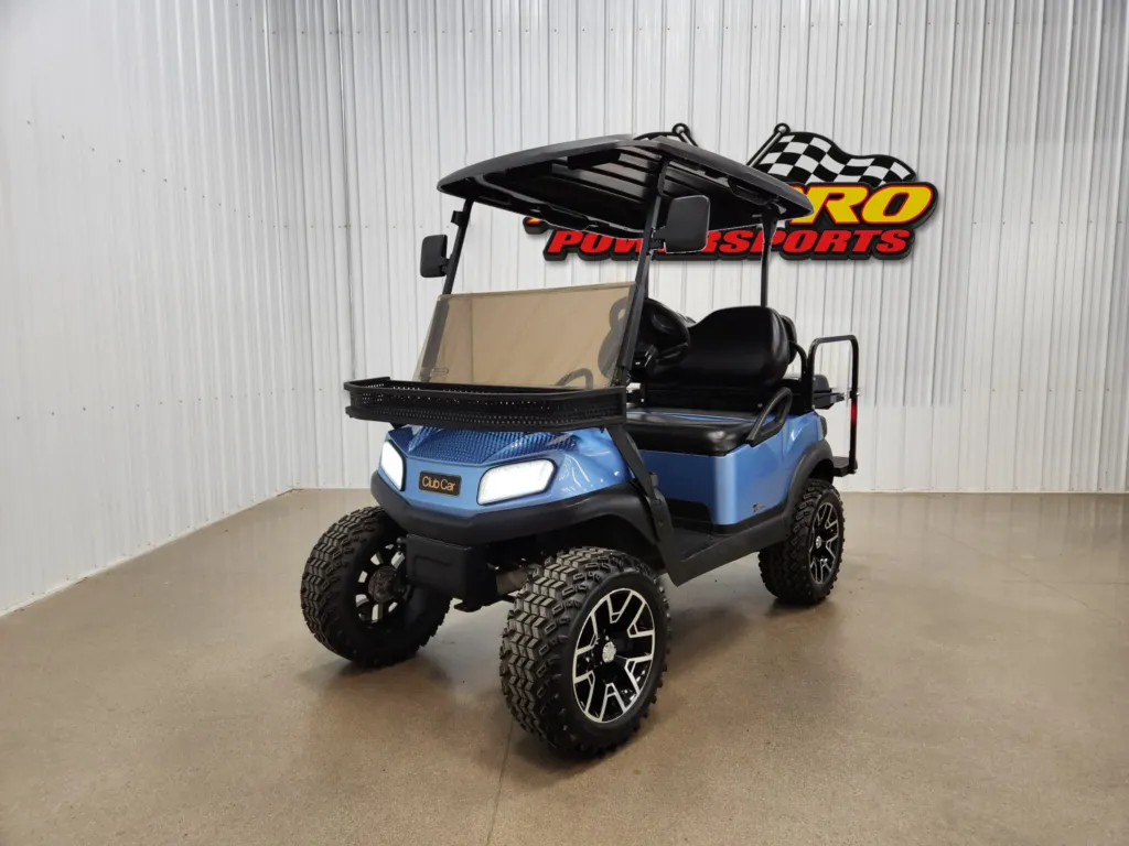 2021 Club Car Tempo Electric Lighting Package Golf Cart, Ice Blue