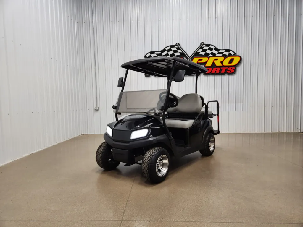 2021 Club Car Tempo Electric Lighting Package Golf Cart, Metallic Black
