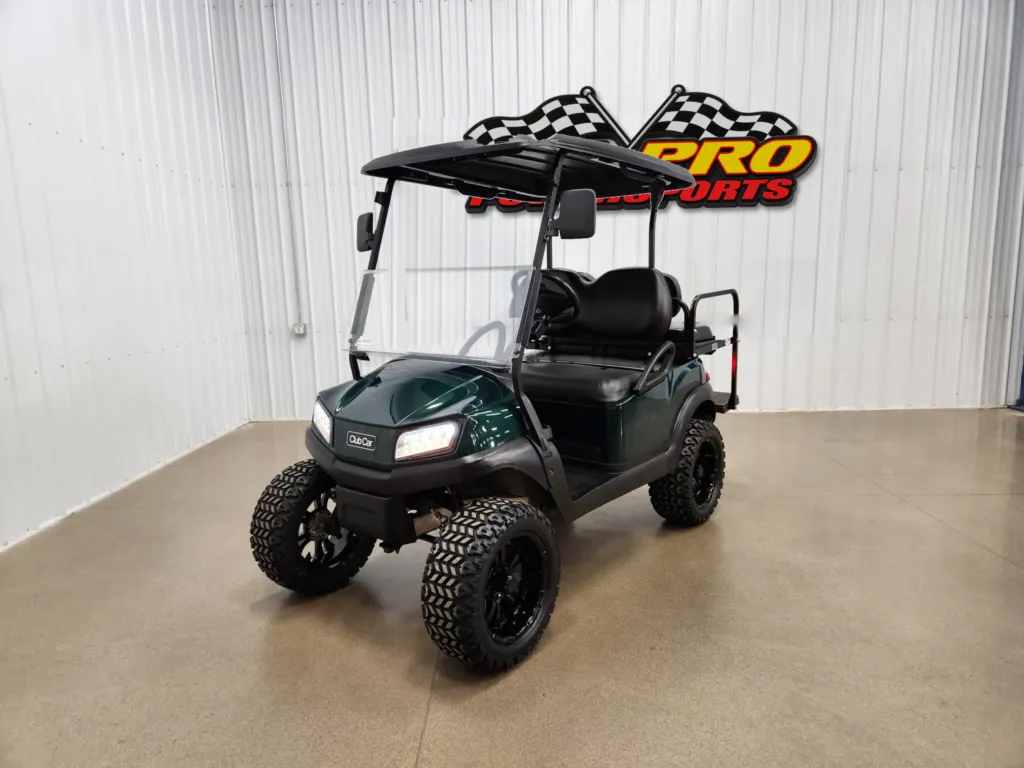 2021 Club Car Tempo Electric Lighting Package Golf Cart, Metallic Green
