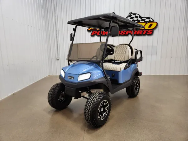 2021 Club Car Tempo Lithium Ion ECOXGEAR Lighting Package Golf Cart, Ice Blue