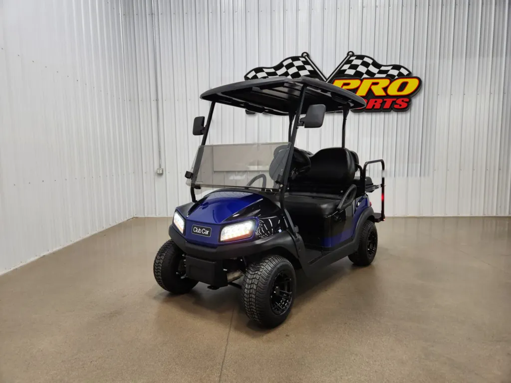 2021 Club Car Tempo Lithium Ion Lighting Package Golf Cart, Blue & Black