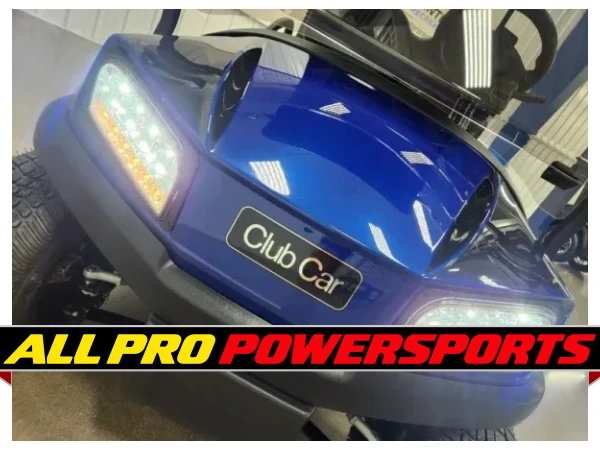 2021 Club Car Tempo Lithium Ion Lighting Package Golf Cart, Blue & Black – photo 2 of 15