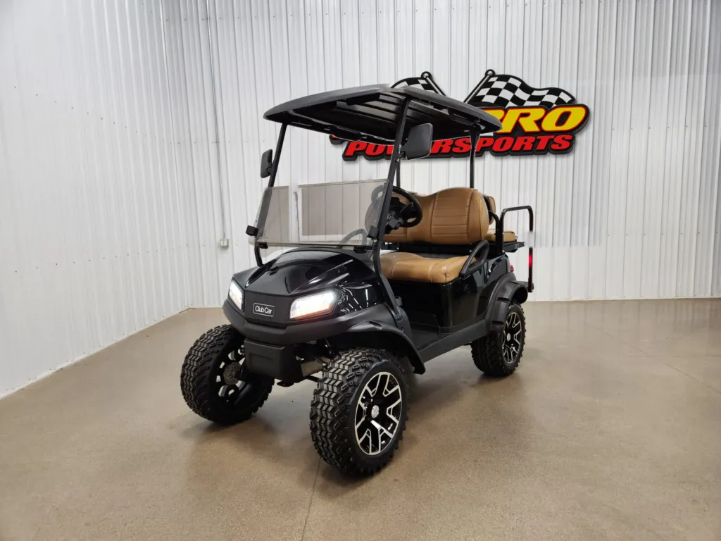 2021 Club Car Tempo Lithium Ion Lighting Package Golf Cart, Metallic Black