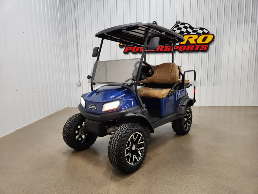 2021 Club Car Tempo Lithium Ion Lighting Package Golf Cart, Metallic Sapphire Blue