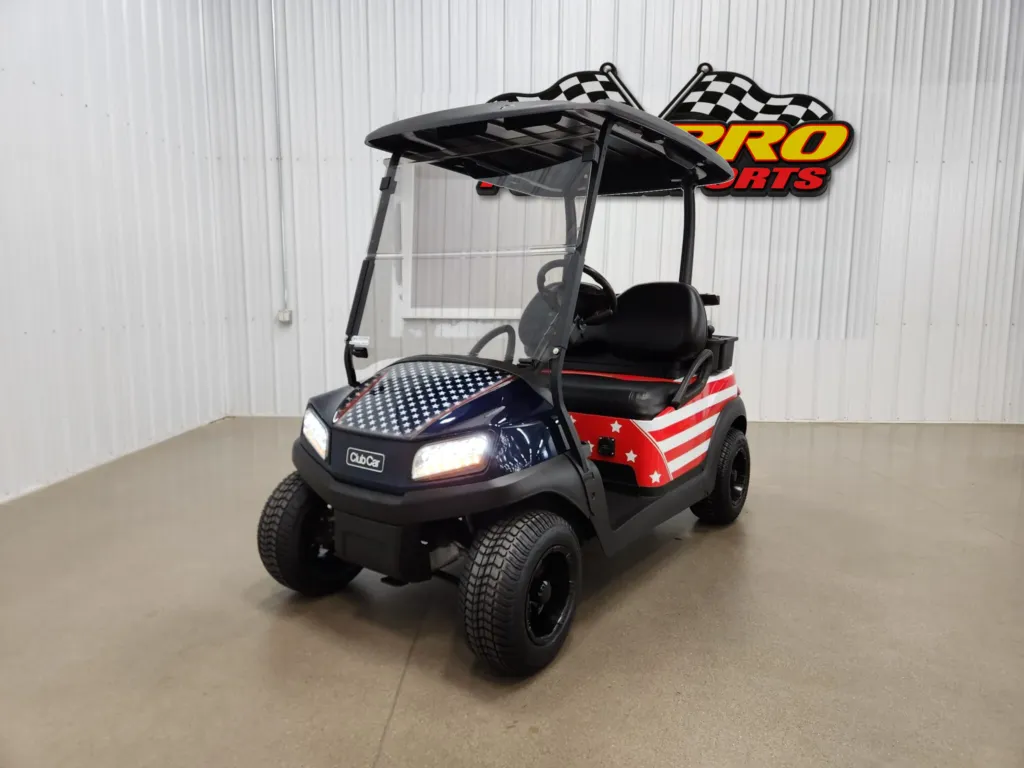 2021 Club Car Tempo Lithium Ion Lighting Package Golf Cart, Patriotic
