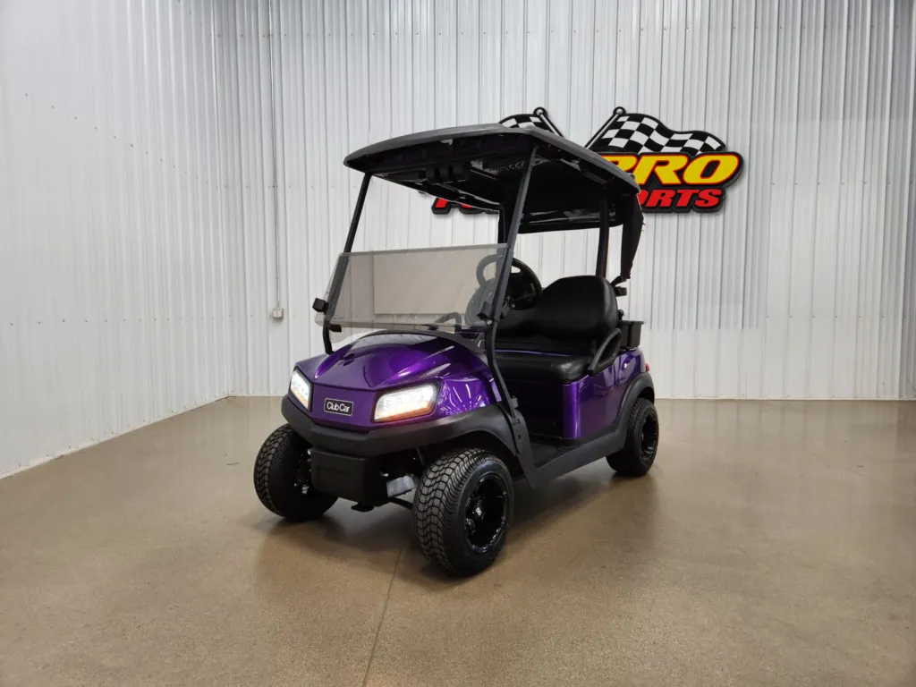 2021 Club Car Tempo Lithium Ion Lighting Package Golf Cart, Purple