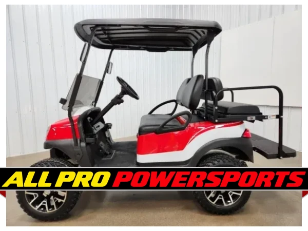 2021 Club Car Tempo Lithium Ion Lighting Package Golf Cart, Red & White – photo 3 of 16