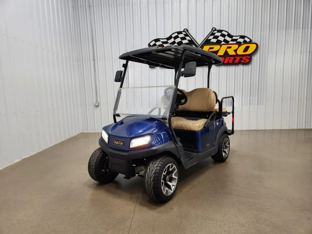 2021 Club Car Tempo Lithium Ion Lighting Package Golf Cart, Sapphire Blue