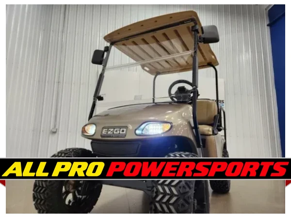 2021 E-Z-GO TXT Electric Lighting Package Golf Cart, Almond – photo 12 of 20