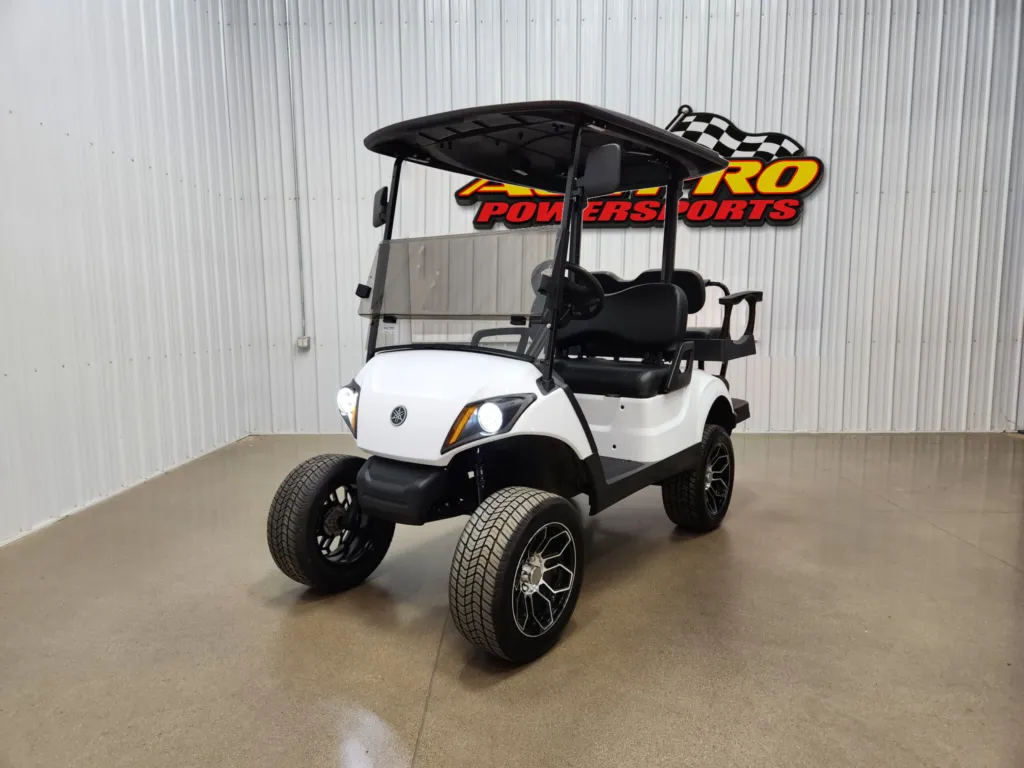 2021 Yamaha Drive 2 AC Electric Deluxe Lighting Package Golf Cart, Glacier White