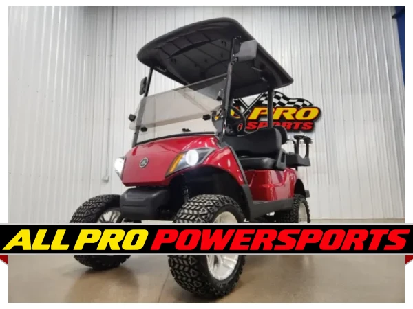 2021 Yamaha Drive 2 AC Electric Deluxe Lighting Package Golf Cart, Jasper Red – photo 12 of 14