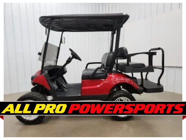 2021 Yamaha Drive 2 AC Electric Deluxe Lighting Package Golf Cart, Jasper Red – photo 3 of 14